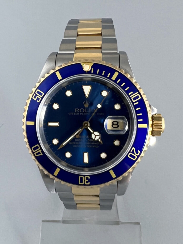 Rolex submariner acciaio hot sale e oro quadrante blu